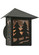 Twin Spruce Trees One Light Wall Sconce in Textured Black (57|118283)