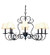 Corrina Eight Light Chandelier in Black Metal (57|118012)