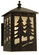Twin Spruce Trees One Light Wall Sconce in Copper Rust (57|117841)