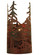 Tall Pines One Light Wall Sconce in Rust/Wrought Iron (57|117371)