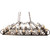 Carlotta 16 Light Pendant in Chestnut (57|116990)