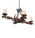 Elianna 12 Light Chandelier in Rustic Iron (57|116869)