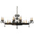 Andorra 12 Light Chandelier in Blackwash (57|116473)