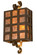 Monte Cristo Two Light Wall Sconce in Rustic Iron Amber Mica/Clear Seedy Glass (57|116008)