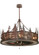 Elk At Dusk 11 Light Chandel-Air in Rust,Custom,Hand Wrought Iron (57|115914)