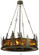 Tall Pines Eight Light Chandelier in Black Metal (57|115859)