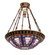 Fleur-de-lis Six Light Semi-Flushmount in Copper Vein/Gold (57|115301)