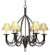 Bell Six Light Chandelier in Rusty Nail (57|115263)