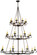 Estrella 24 Light Chandelier in Gilded Tobacco (57|115255)