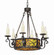 Delano Eight Light Chandelier in Copper Rust (57|115166)