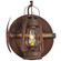 Miners Lantern One Light Wall Sconce in Distressed Rust (57|114829)