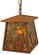 Cowboy & Steer One Light Pendant in Rust (57|114537)