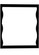 Wavey Mirror Frame in Textured Black (57|113918)
