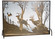 Deer On The Loose Fireplace Screen in Antique Copper (57|113656)