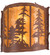 Tall Pines Two Light Wall Sconce in Rust (57|113012)