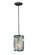 Metro One Light Mini Pendant in Branches (Black/White Streamers/Fractures (57|111292)