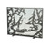 Fly Fishing Creek Fireplace Screen in Wrought Iron (57|111046)