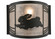 Rabbit On The Loose LED Wall Sconce in Black Metal (57|110558)
