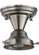 Revival One Light Semi-Flushmount Hardware in Brushed Nickel (57|110412)