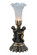 White One Light Mini Lamp in Antique Brass (57|11031)