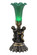 Green One Light Mini Lamp in Antique Brass (57|11026)