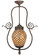 Tiffany Fishscale One Light Pendant in Mahogany Bronze (57|110225)
