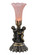 Pink One Light Mini Lamp in Antique Bronze (57|11015)
