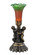 Amber/Green One Light Mini Lamp in Antique Brass (57|11009)