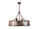 Whispering Pines 12 Light Chandelier in Rust Wrought Iron Ob/Lok (57|109778)