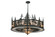 Tall Pines Ten Light Chandelier in Black Metal (57|108718)