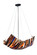 Oceano Four Light Pendant in Textured Black/Stainless Cables (57|107779)