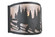 Grizzly Bear One Light Wall Sconce in Black (57|107450)