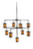 Fulton Nine Light Chandelier in Craftsman Brown Craftsman Brown (57|107194)