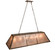 Tri-Panel Six Light Oblong Pendant in Antique Copper (57|106959)