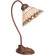 Tiffany Jeweled Peacock One Light Desk Lamp in Mahogany Bronze (57|106055)