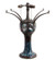 Turtleback Three Light Base in Mahogany Bronze (57|10557)