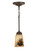 Pine Barons One Light Mini Pendant in Mahogany Bronze (57|104974)