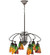 Iris Six Light Chandelier in Mahogany Bronze (57|104887)