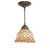 Tiffany Fishscale One Light Pendant in Mahogany Bronze (57|104302)