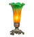 Amber/Green One Light Mini Lamp in Mahogany Bronze (57|10214)