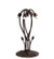 Lily Five Light Table Base in Mahogany Bronze (57|10201)