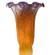Amber/Purple Pond Lily Shade in Amber (57|10168)