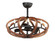 Bodega Bay LED Fandelight in Antique Pecan / Anthracite (16|61004APAR)
