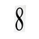 Address House Number 8 in White (16|53638WT)