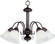 Malaga Five Light Chandelier in Oil Rubbed Bronze (16|2698MROI)