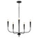 Vela Five Light Chandelier in Black (16|24815BK)