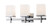 Tetra Three Light Bath Vanity in Polished Chrome (16|2153SWPC)
