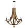 Basque Eight Light Chandelier in Driftwood/Anthracite (16|20348DWAR)