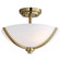 Deven Three Light Semi Flush Mount in Satin Brass (16|20031SWSBR)