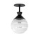 Copacabana One Light Semi-Flush/Pendant in Black (16|12441CLFTBK)